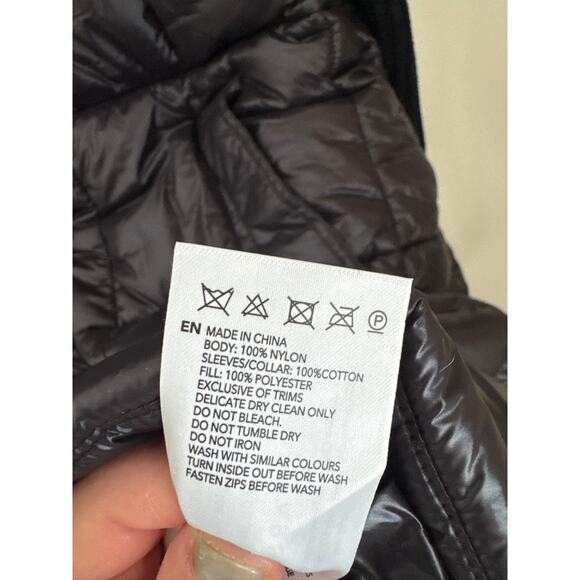 VARLEY Mayten Long Knit Puffer Jacket in Black, Size Large NWT - Picture 6 of 13